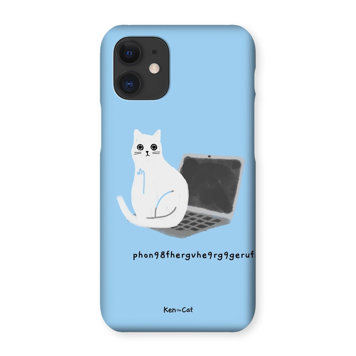 Laptop - Blue Phone Case