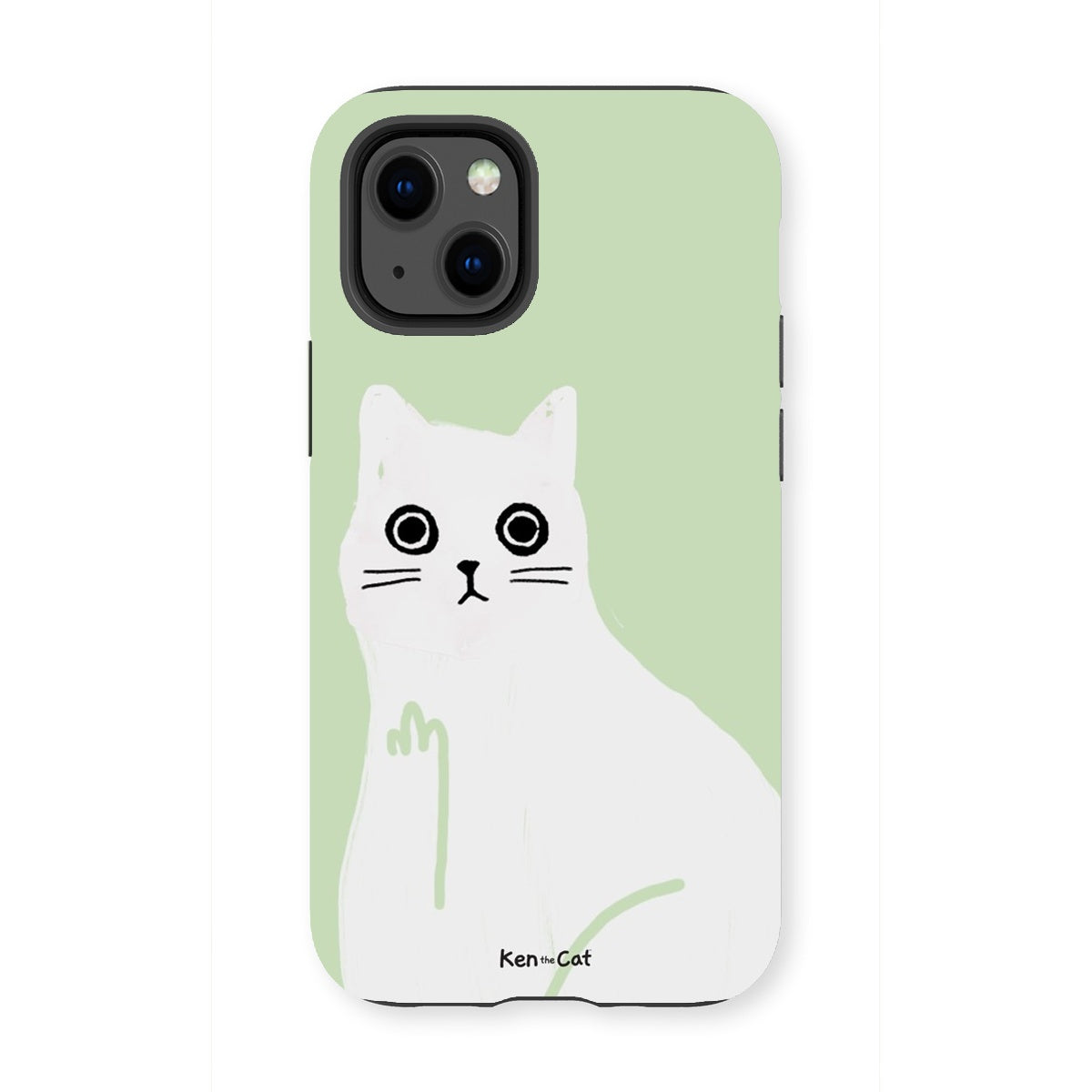Middle Finger - Green Phone Case