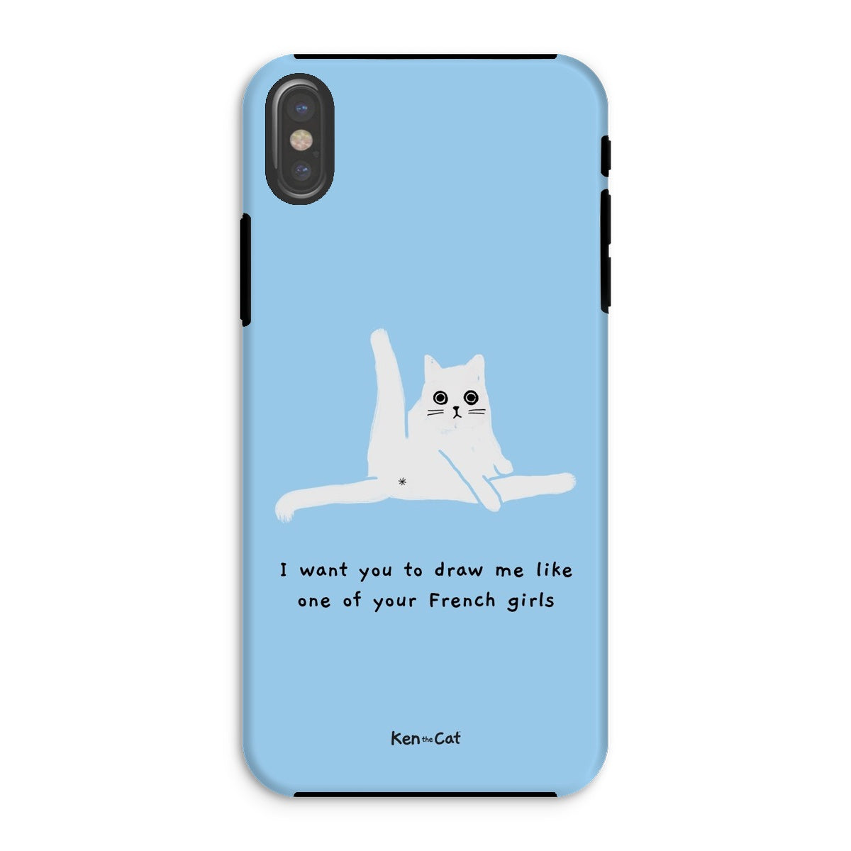 Draw Me Like Your French Girls - Blue Phone Case