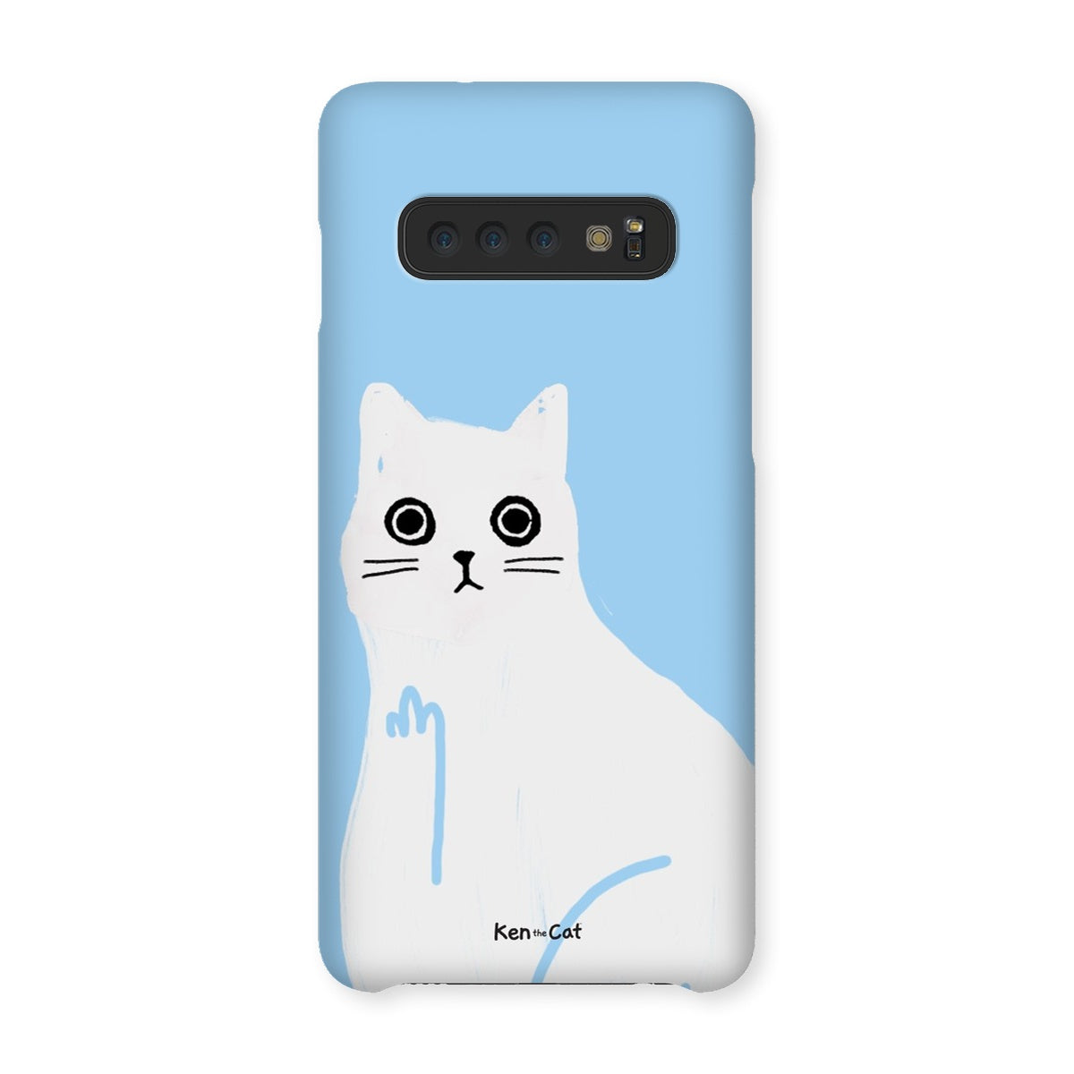 Middle Finger - Blue Phone Case