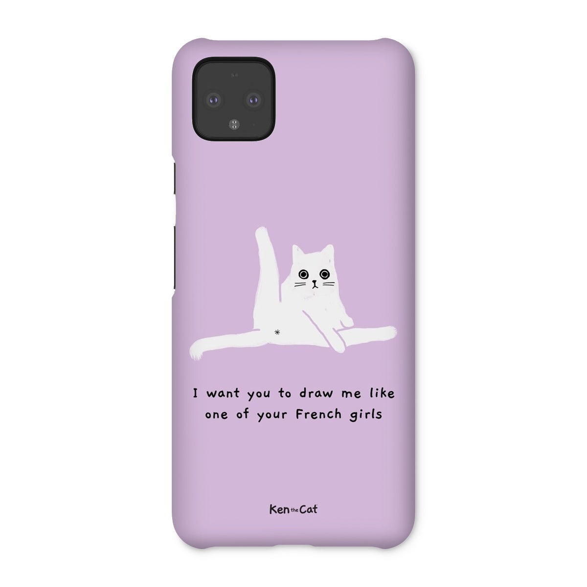 Draw Me Like Your French Girls - Purple Phone Case