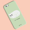 Ken the cat swearing in a ball - I&#39;m charging phone case in green