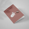 Ken the Cat funny Christmas card for cat lovers - Christmas pudding