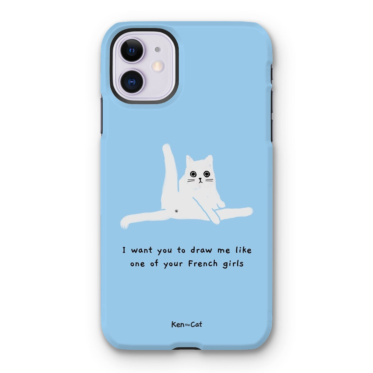 Draw Me Like Your French Girls - Blue Phone Case