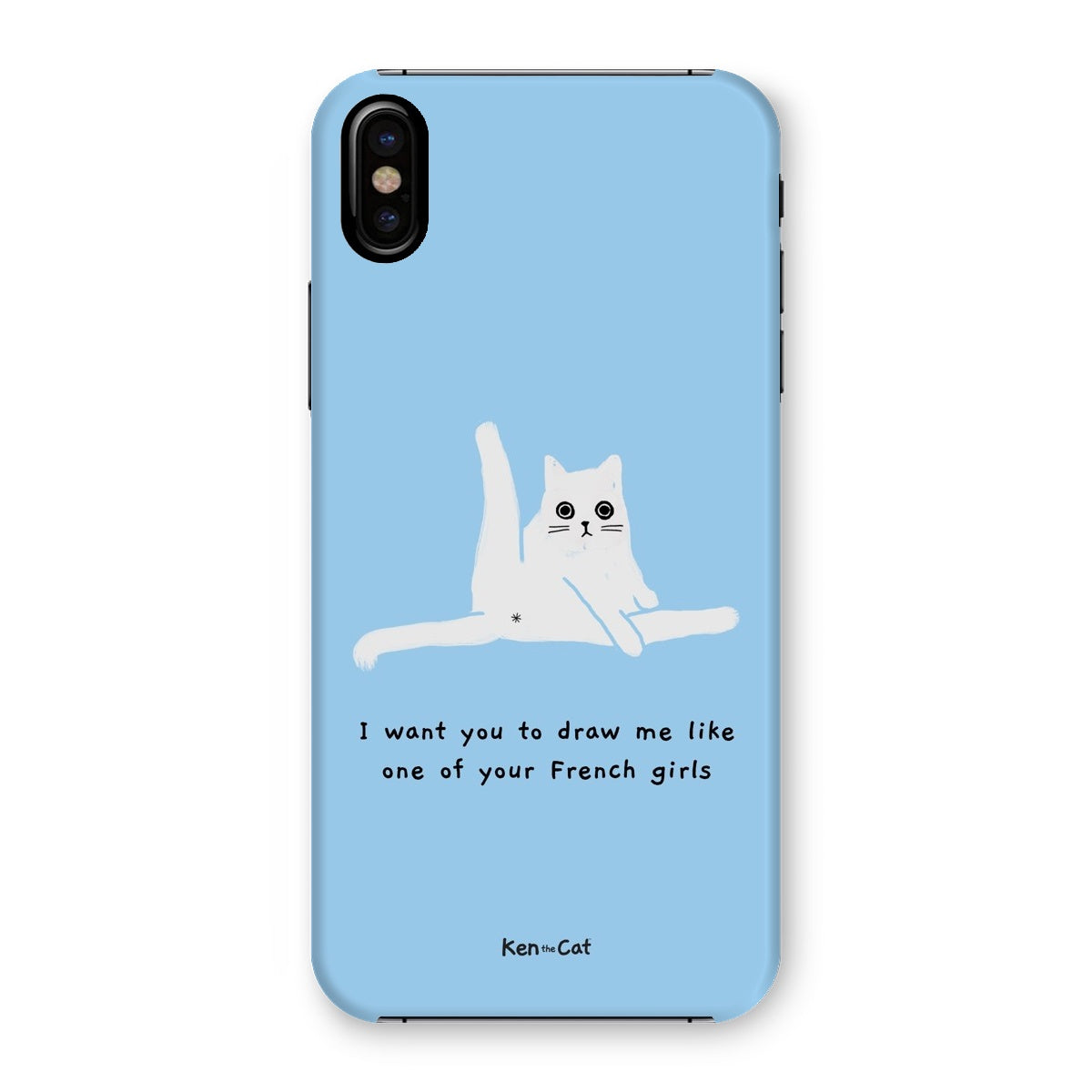 Draw Me Like Your French Girls - Blue Phone Case