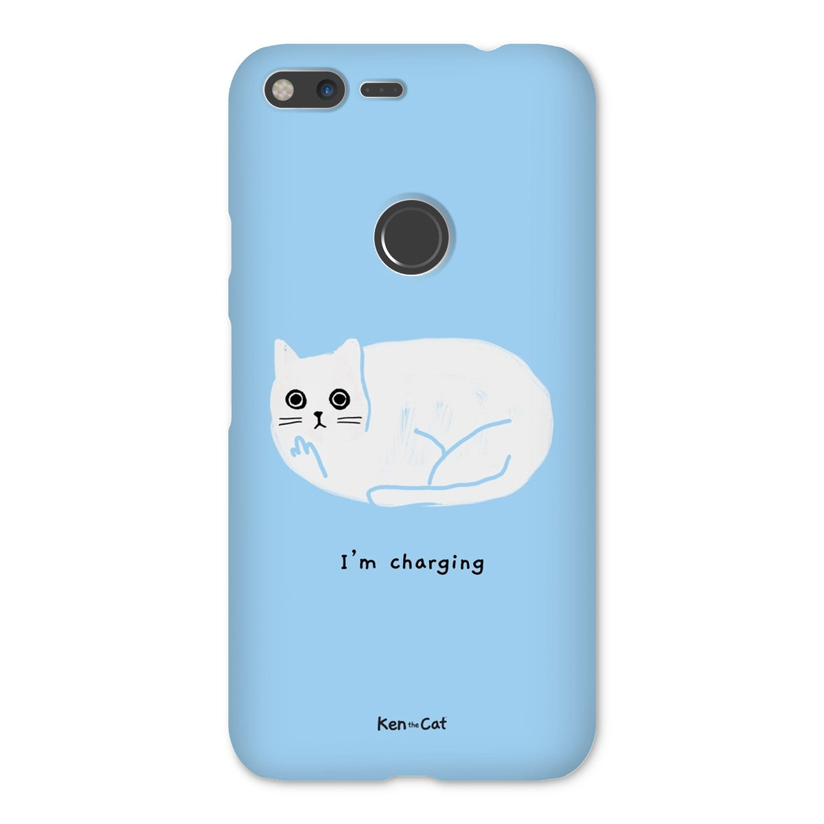 I'm Charging - Blue Phone Case