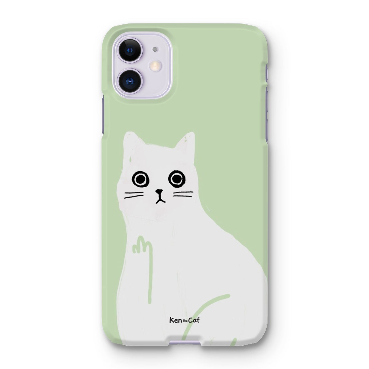 Middle Finger - Green Phone Case