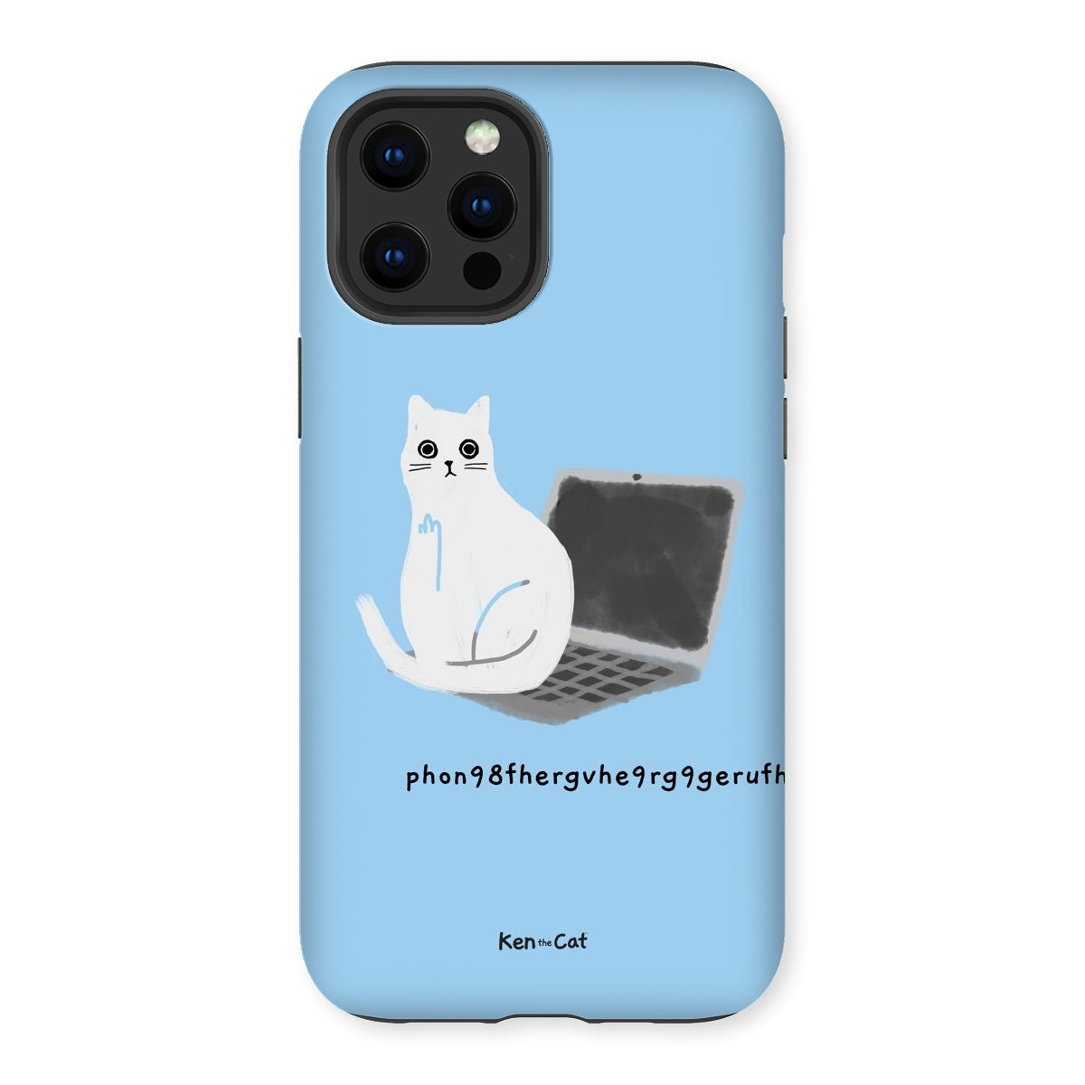 Laptop - Blue Phone Case