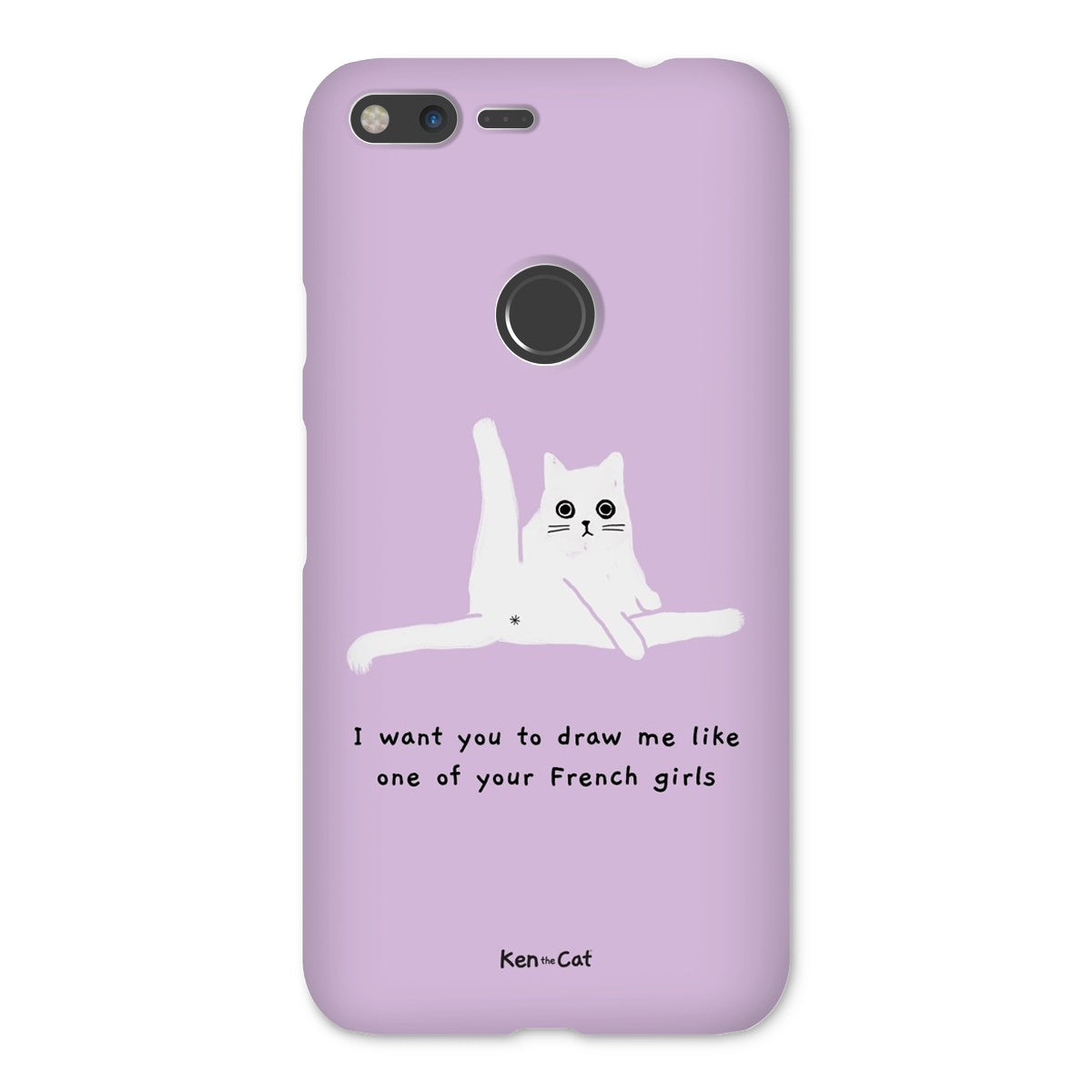 Draw Me Like Your French Girls - Purple Phone Case