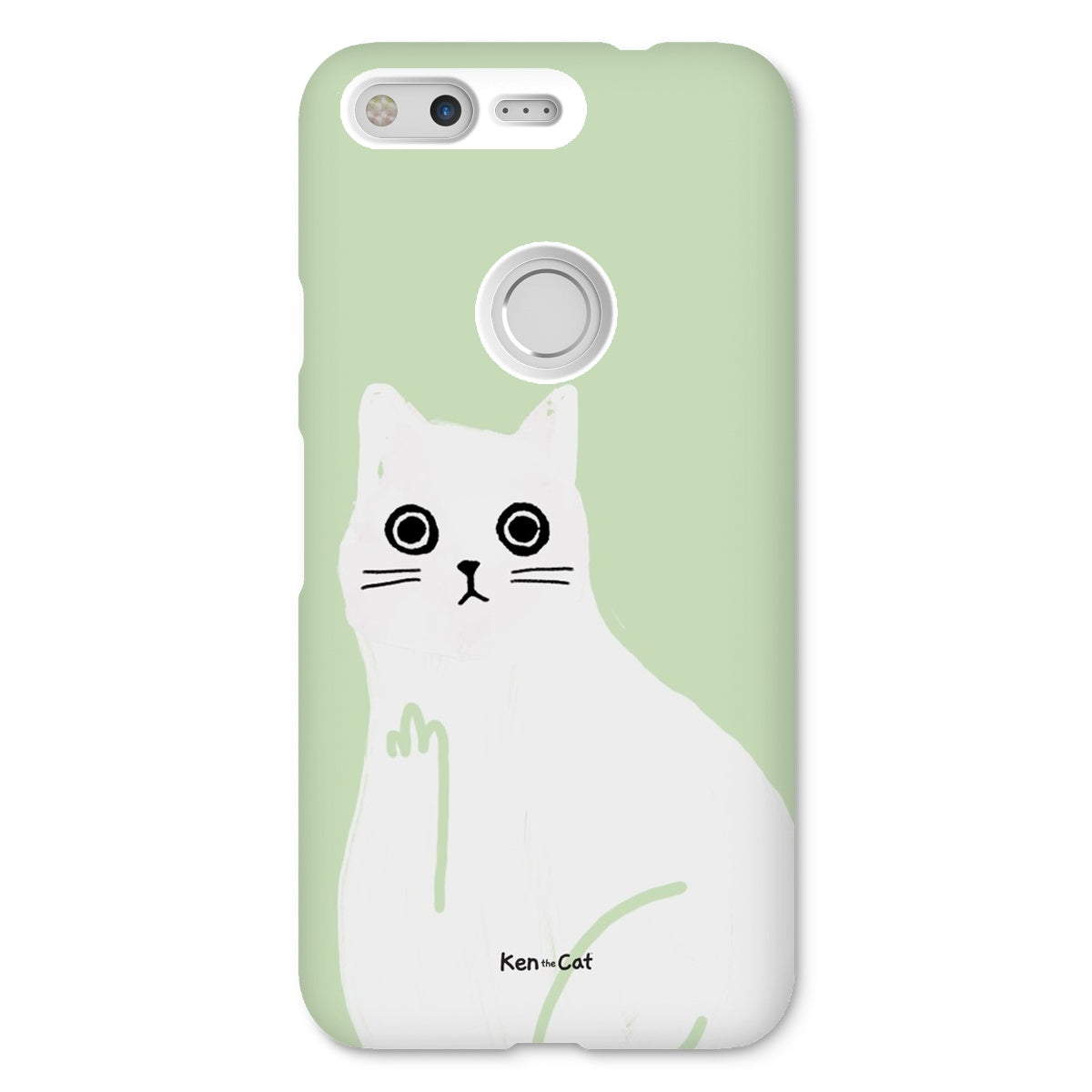 Middle Finger - Green Phone Case