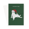 Ken the Cat funny Christmas card for cat lovers - This is why I piss on the sofa
