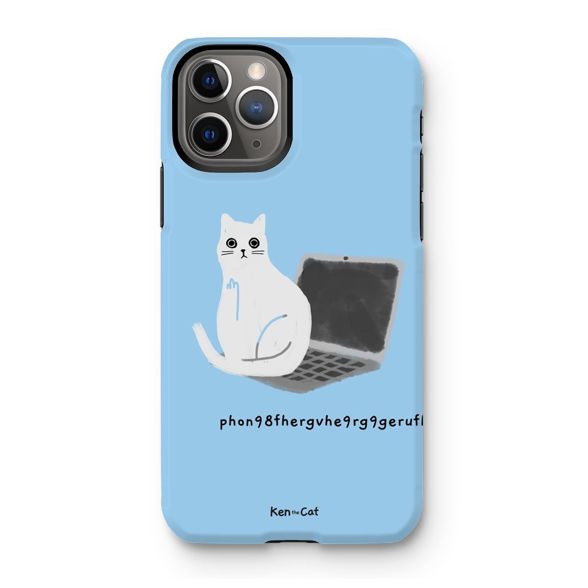 Laptop - Blue Phone Case