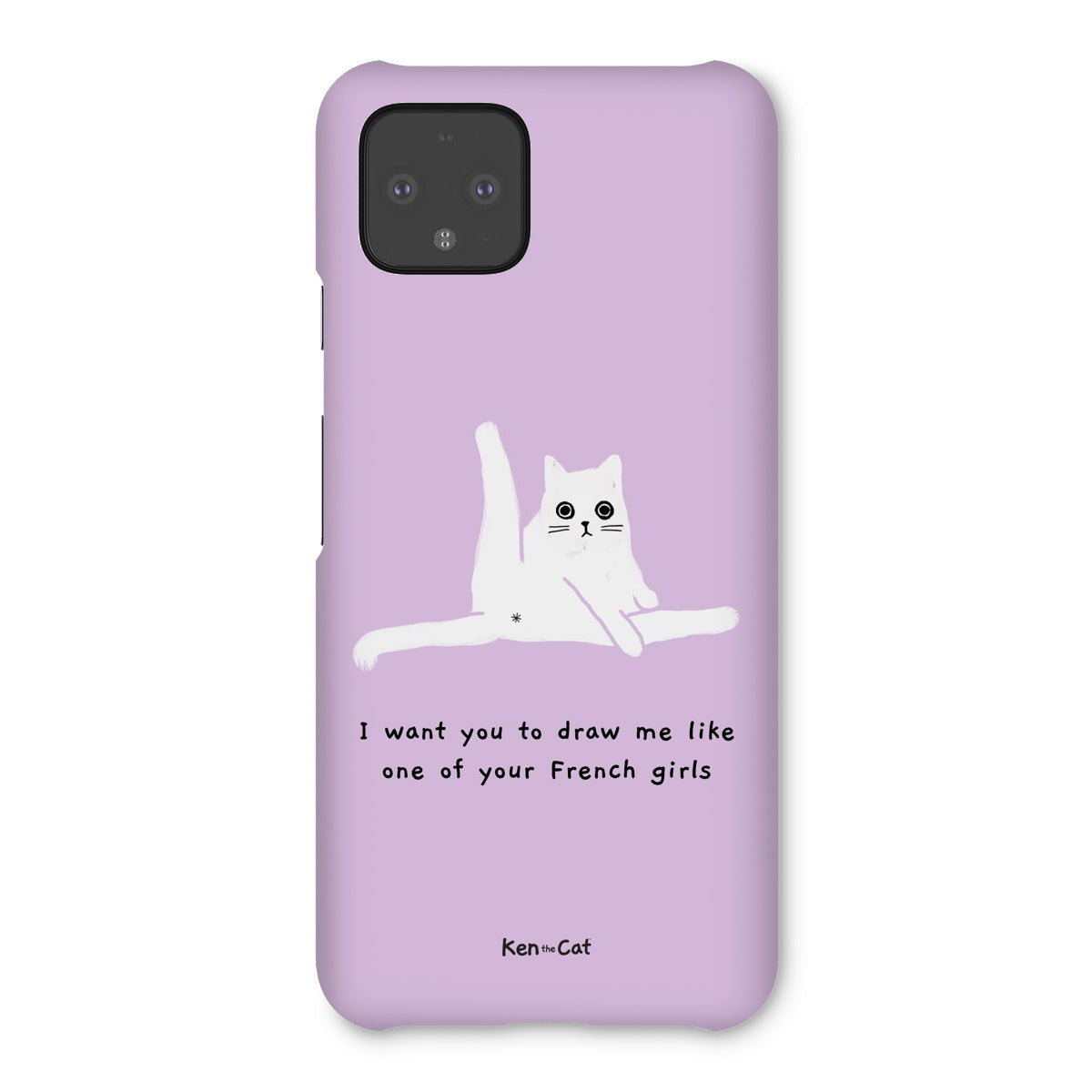 Draw Me Like Your French Girls - Purple Phone Case