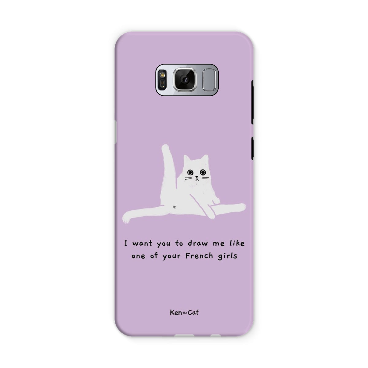 Draw Me Like Your French Girls - Purple Phone Case