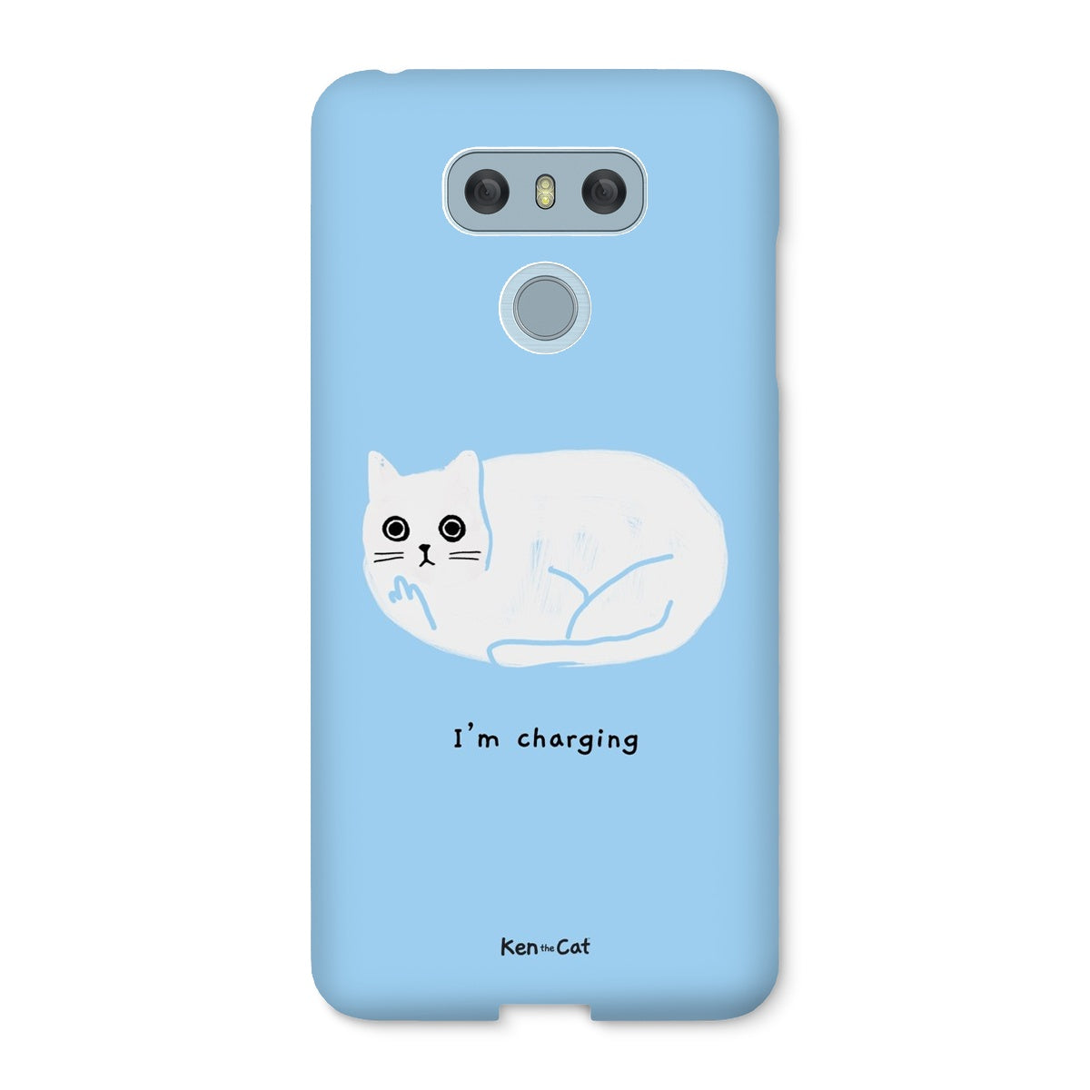 I'm Charging - Blue Phone Case