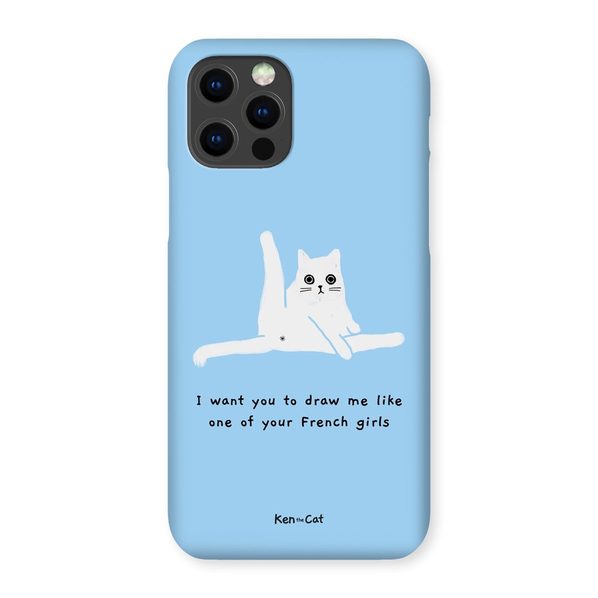 Draw Me Like Your French Girls - Blue Phone Case
