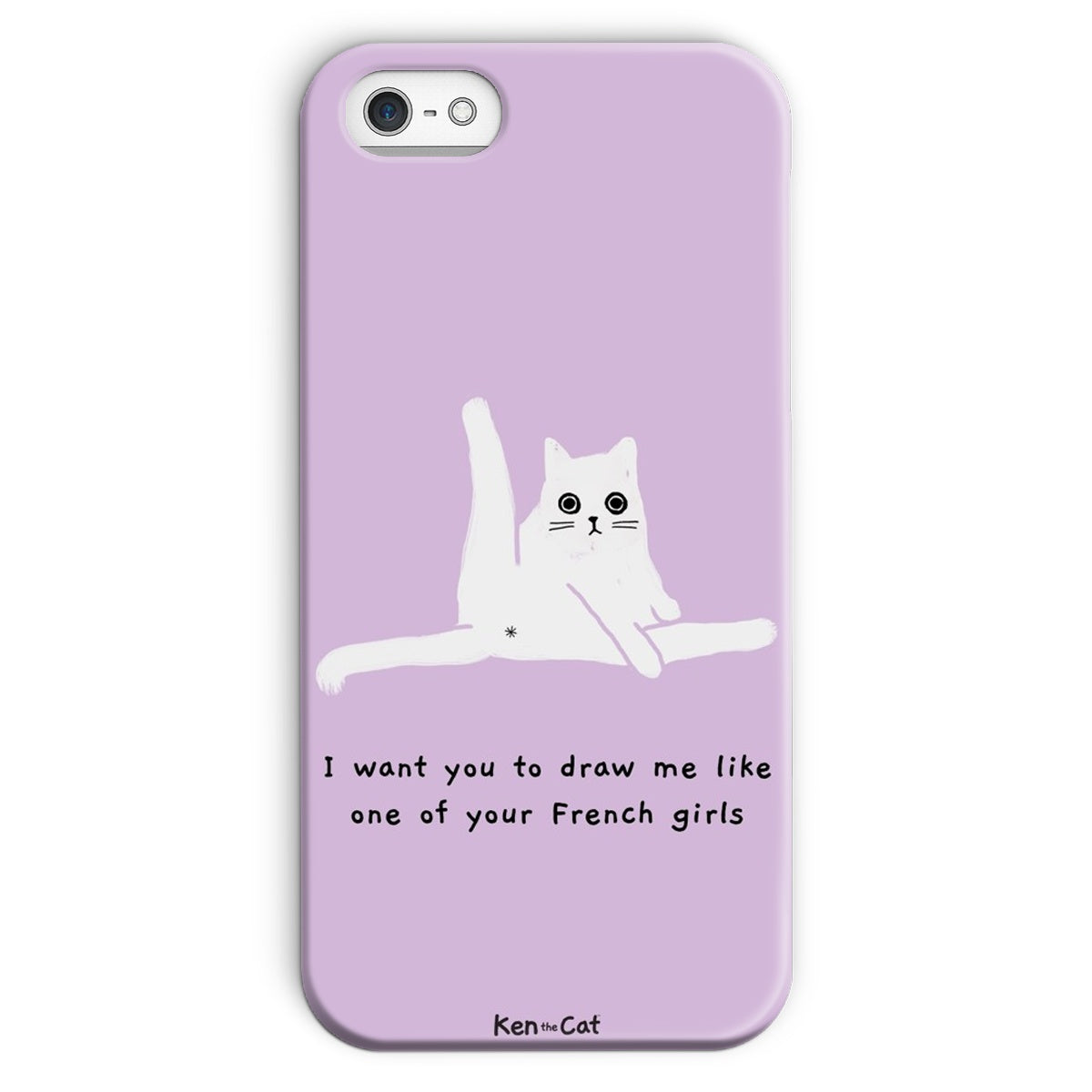 Draw Me Like Your French Girls - Purple Phone Case