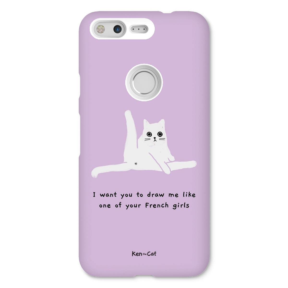 Draw Me Like Your French Girls - Purple Phone Case
