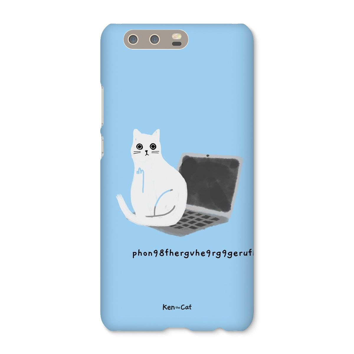 Laptop - Blue Phone Case