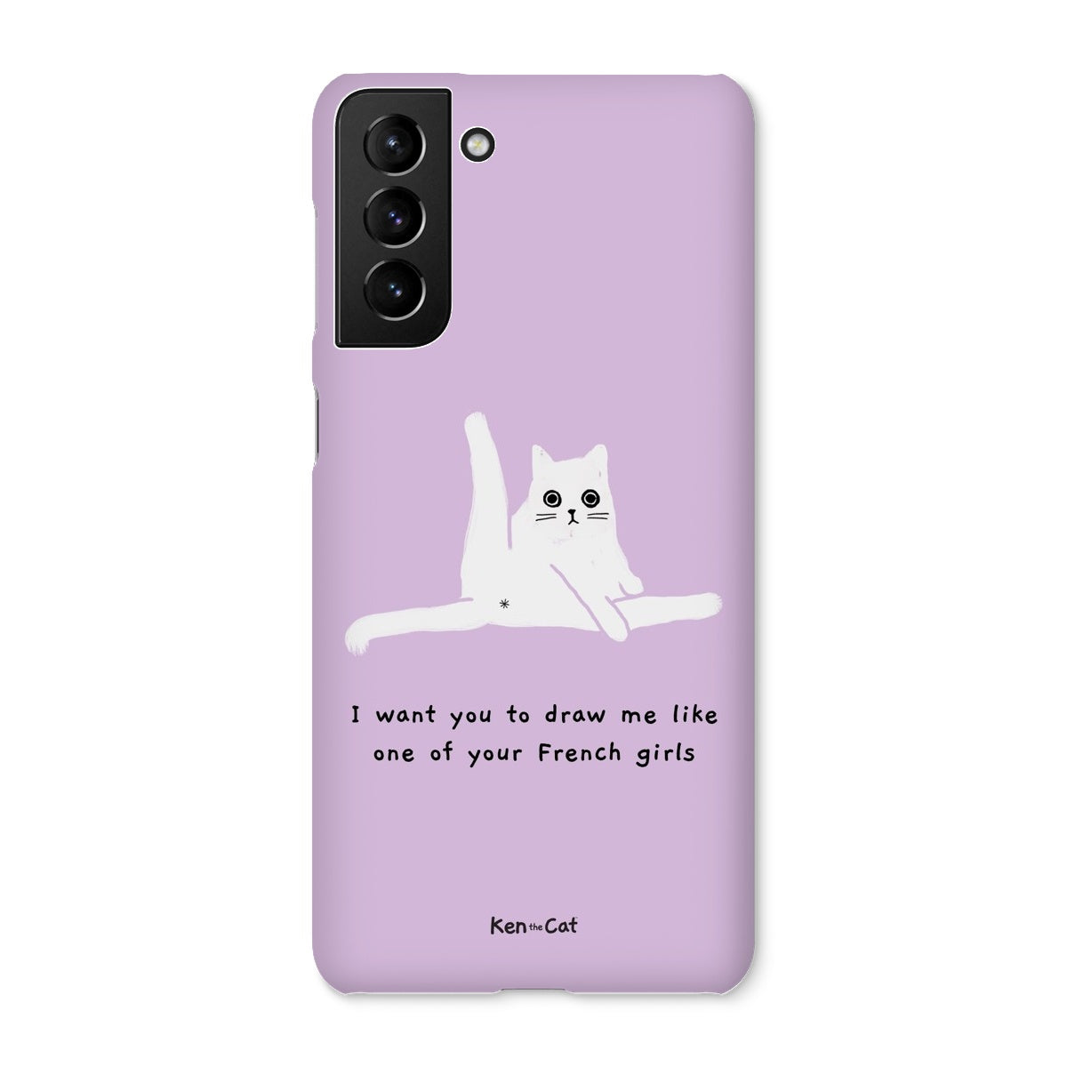 Draw Me Like Your French Girls - Purple Phone Case