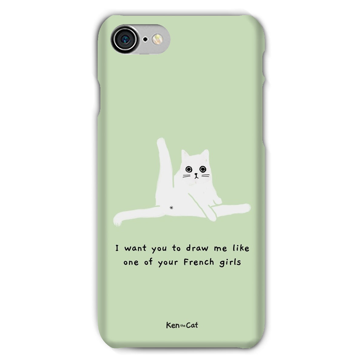 Draw Me Like Your French Girls - Green Phone Case