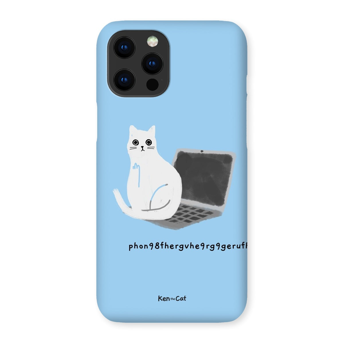 Laptop - Blue Phone Case