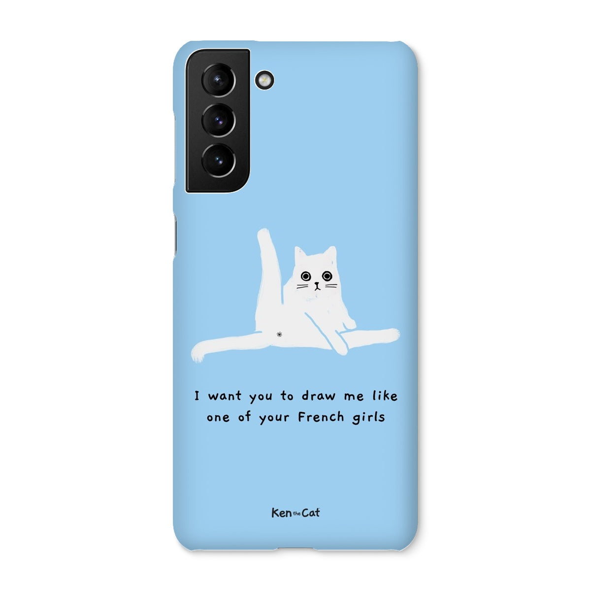 Draw Me Like Your French Girls - Blue Phone Case