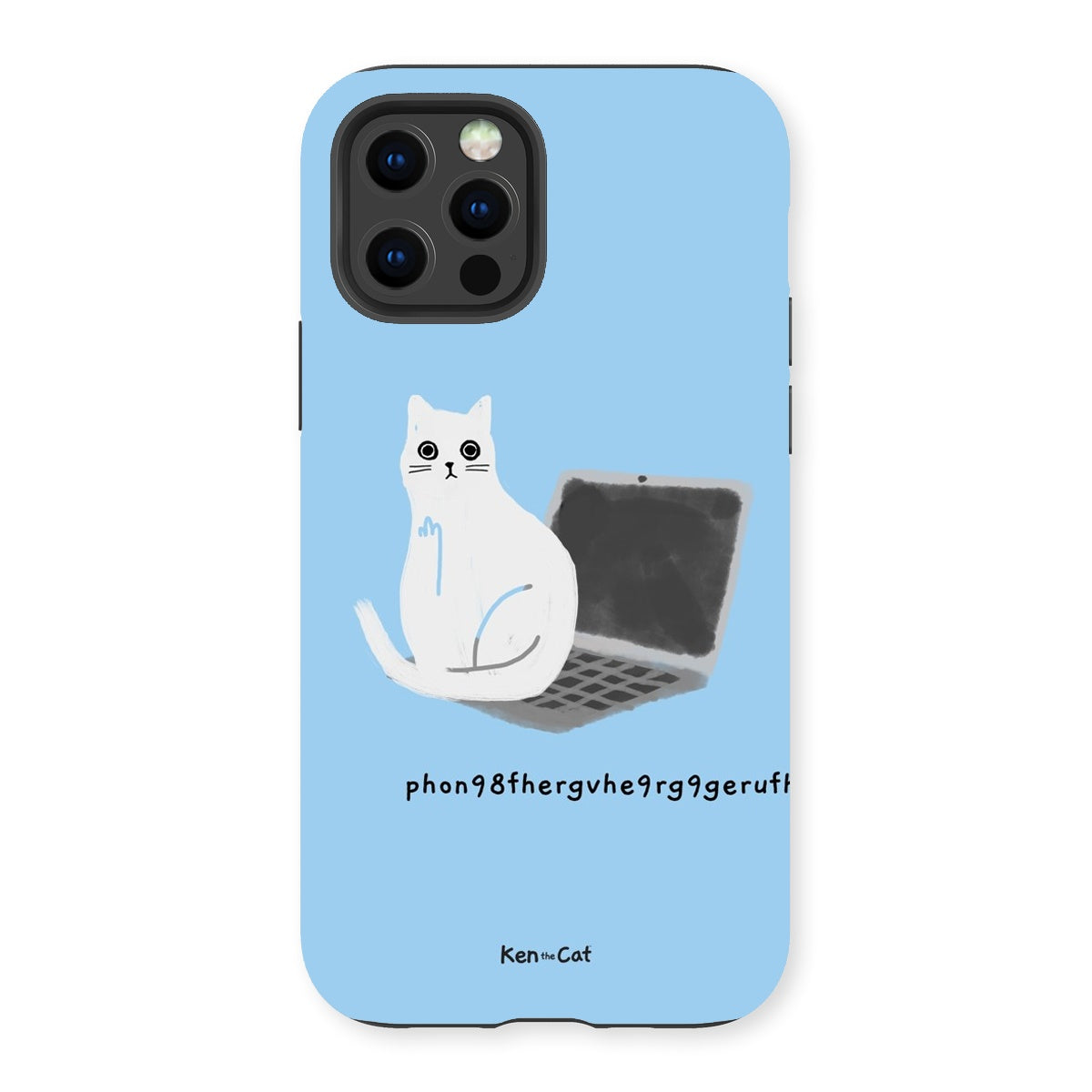 Laptop - Blue Phone Case