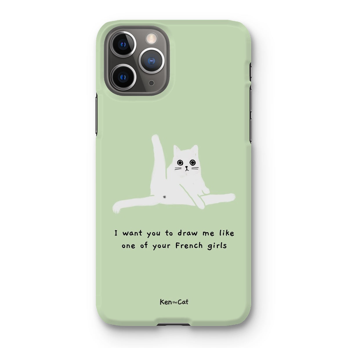 Draw Me Like Your French Girls - Green Phone Case