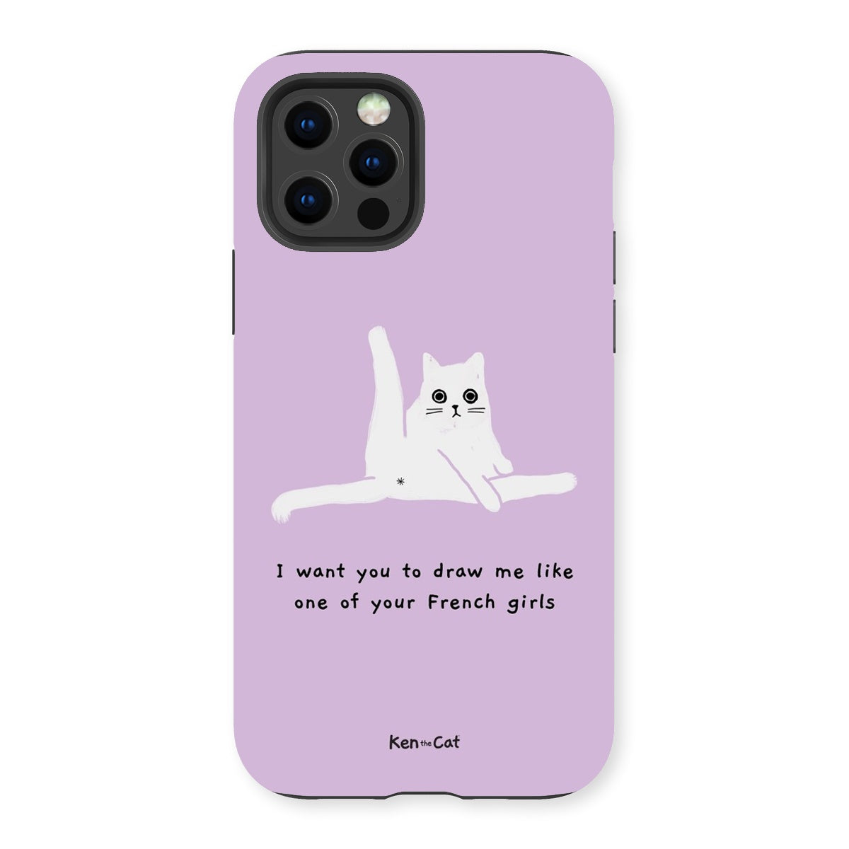 Draw Me Like Your French Girls - Purple Phone Case