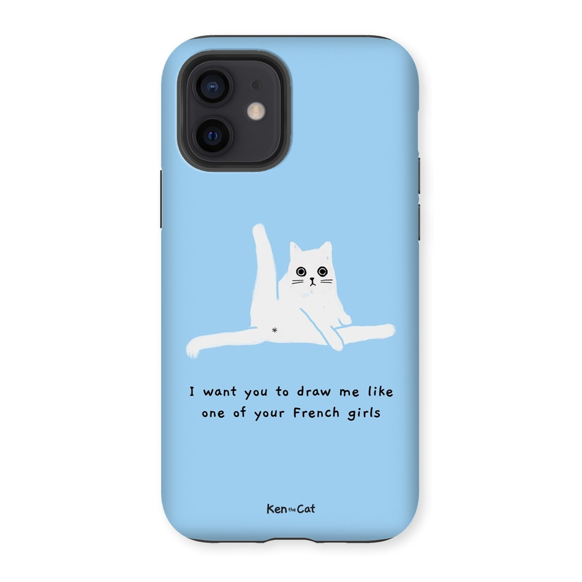 Draw Me Like Your French Girls - Blue Phone Case