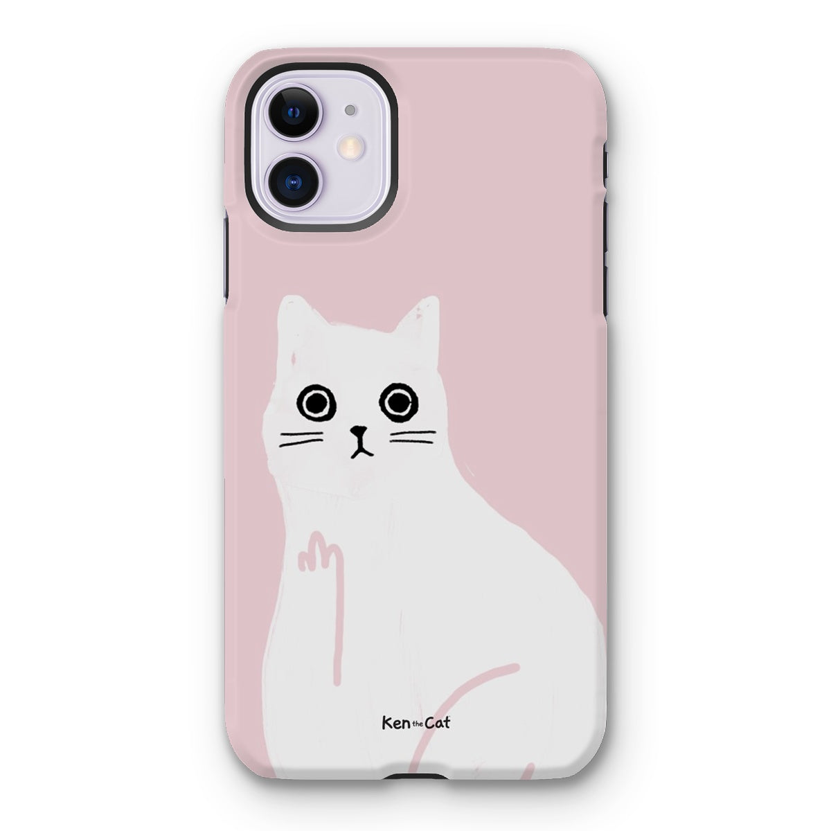 Middle Finger - Pink Phone Case