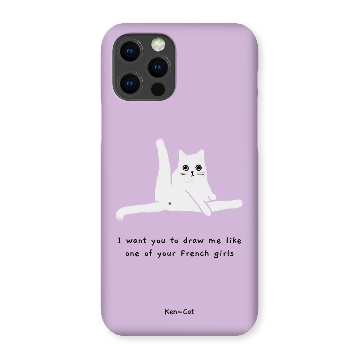 Draw Me Like Your French Girls - Purple Phone Case