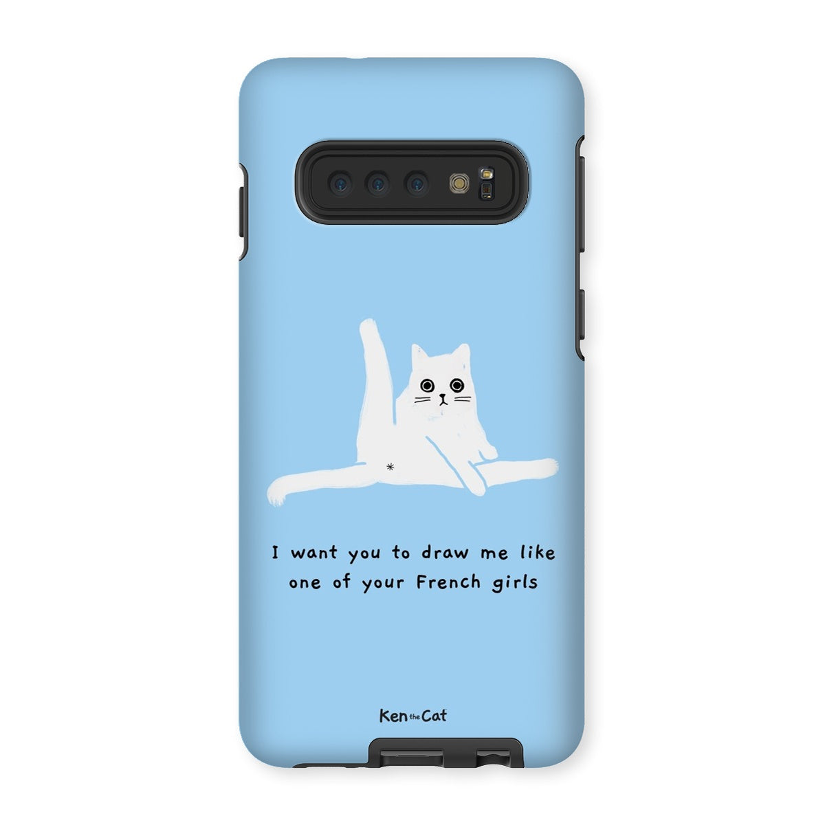 Draw Me Like Your French Girls - Blue Phone Case
