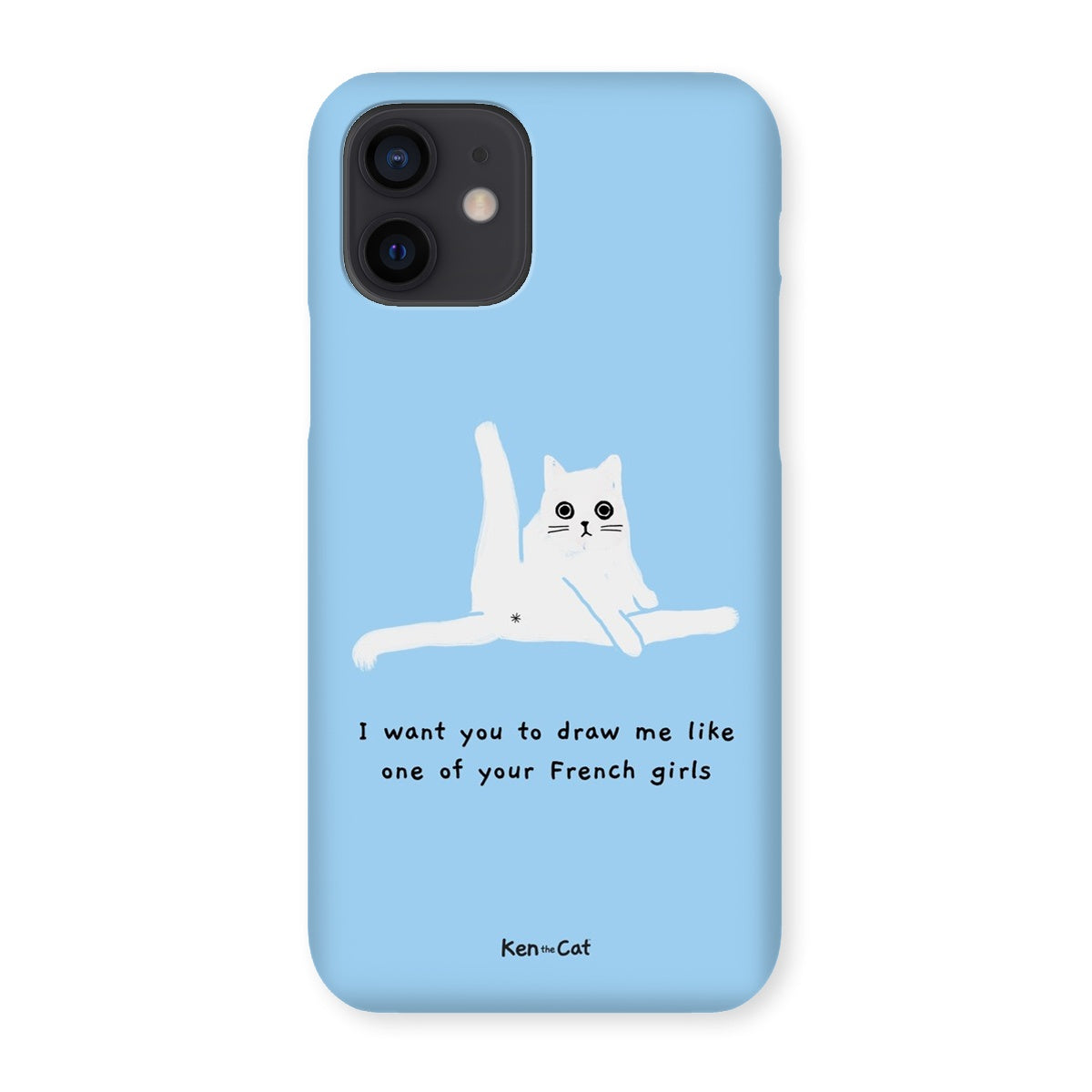 Draw Me Like Your French Girls - Blue Phone Case