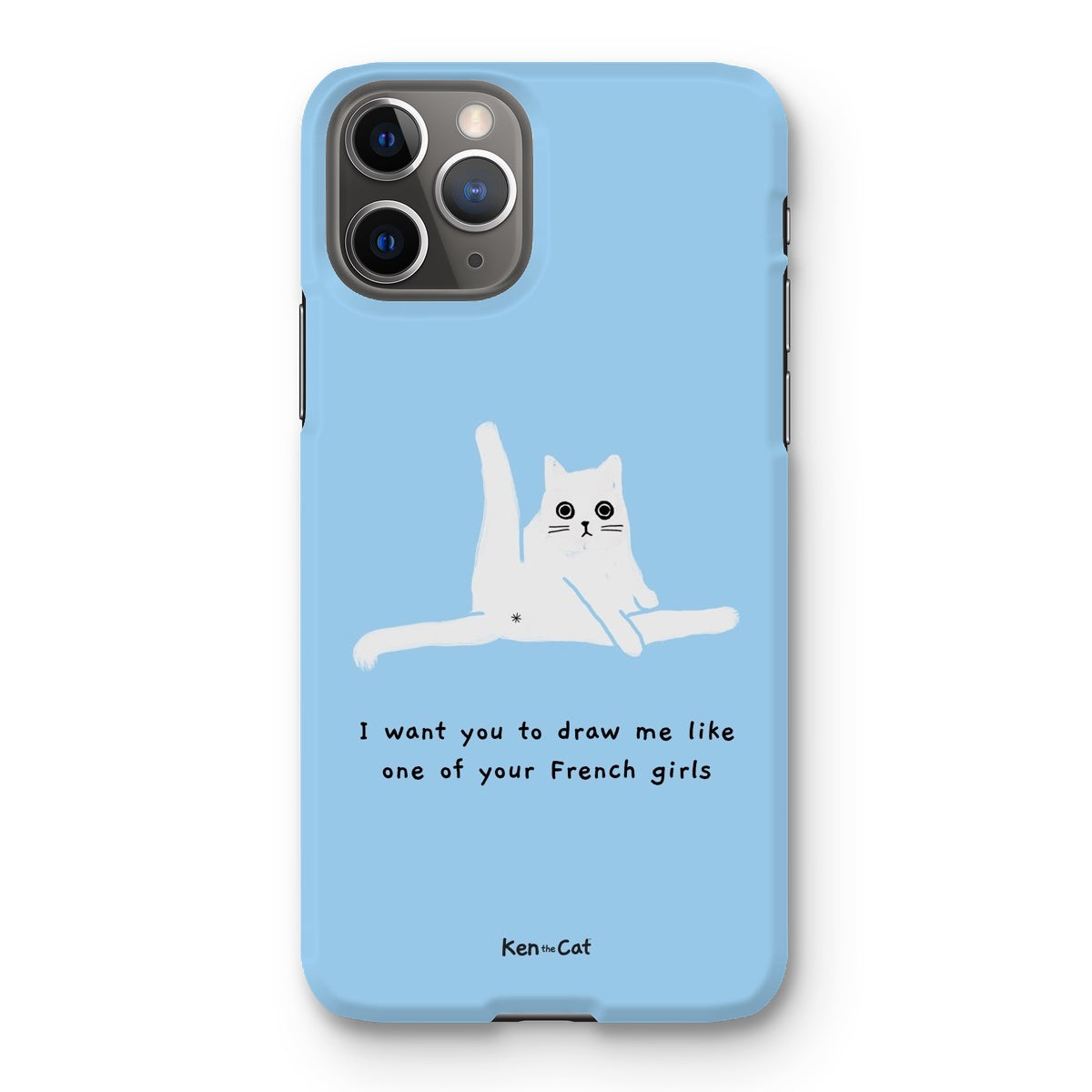 Draw Me Like Your French Girls - Blue Phone Case