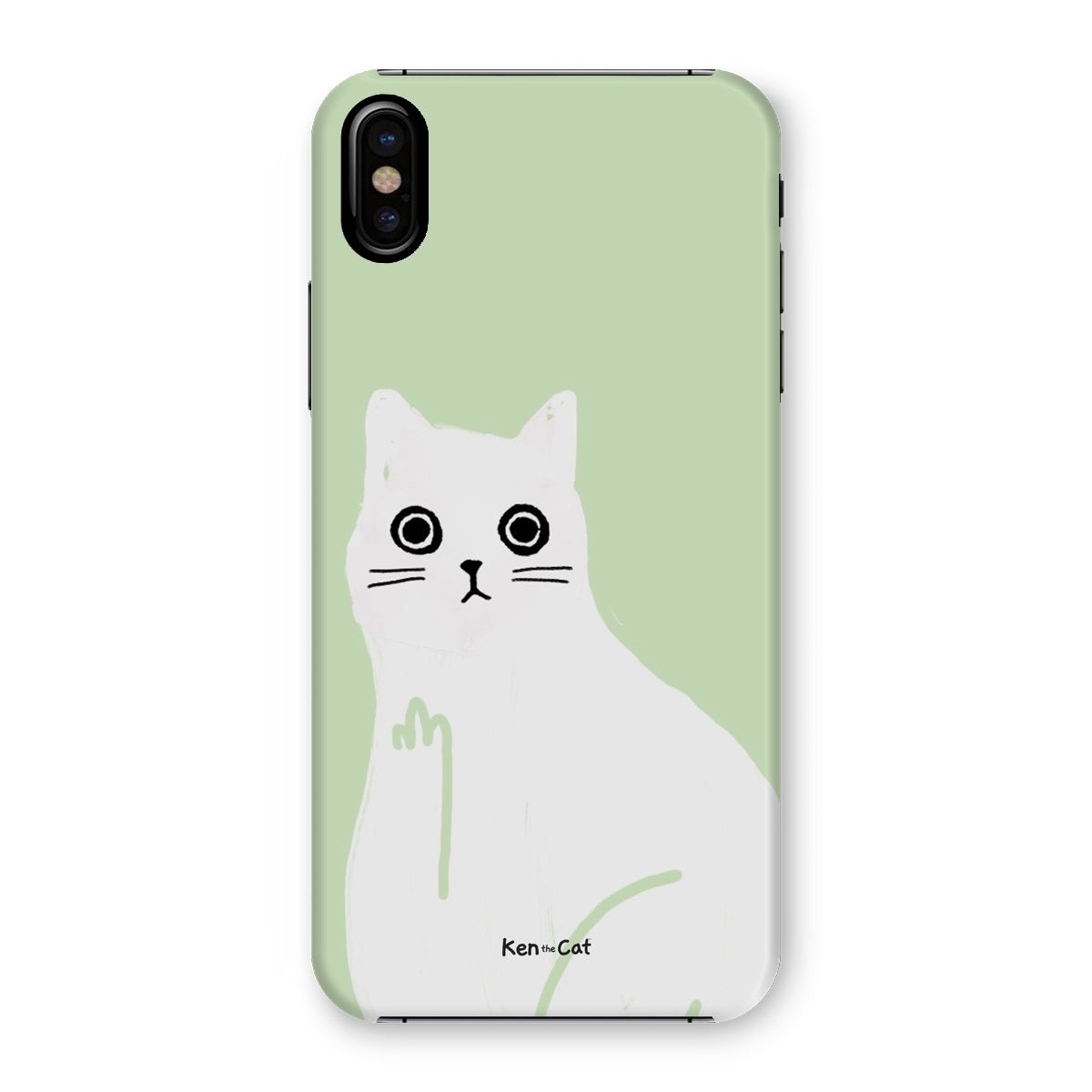 Middle Finger - Green Phone Case