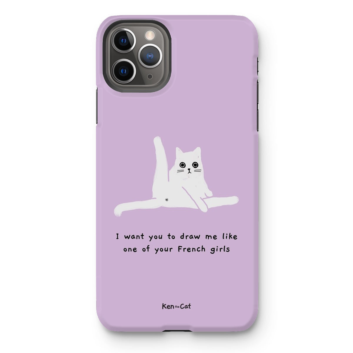 Draw Me Like Your French Girls - Purple Phone Case