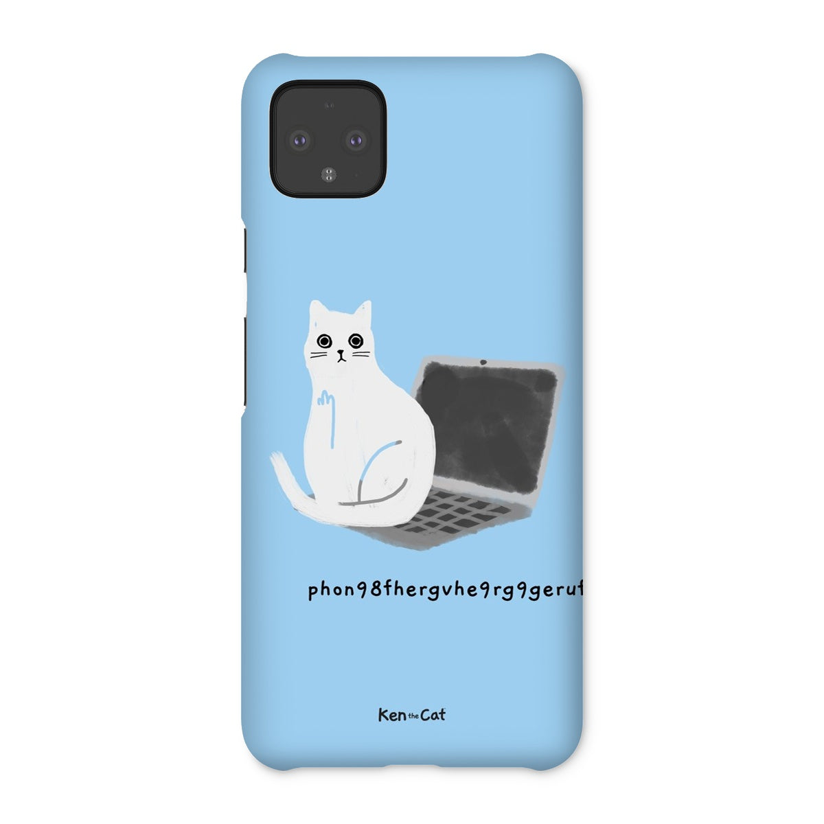 Laptop - Blue Phone Case