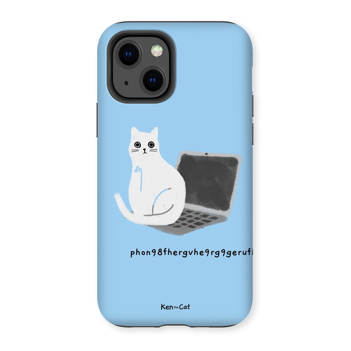 Laptop - Blue Phone Case
