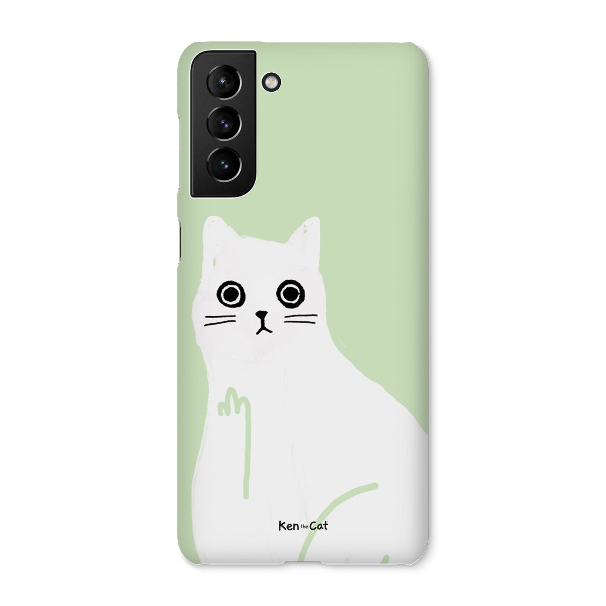 Middle Finger - Green Phone Case