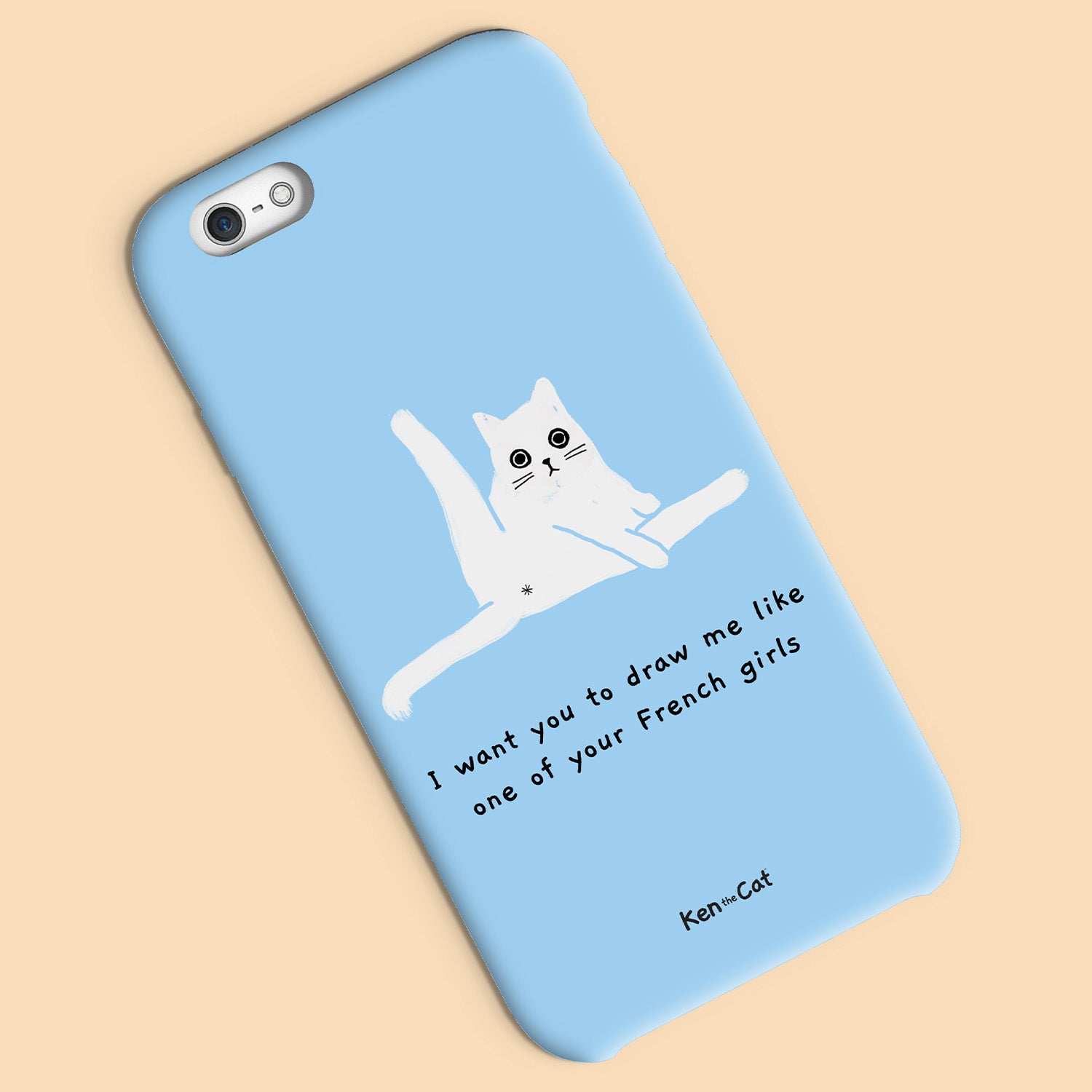 Draw Me Like Your French Girls - Blue Phone Case