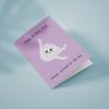 Ken the cat funny birthday card for Mum in purple - pamper yourself